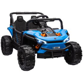Qaba 12V Kids UTV, Battery Powered Ride on Truck, 3.7 MPH Off-Road Electric Car with Remote Control, 4-Wheel Suspension, LED Headlights, 3 Speeds