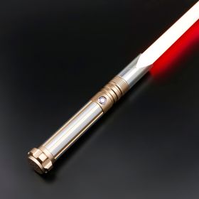 TXQSABER Force Heavy Dueling RGB / Neo Pixel Motion Control Lightsaber Infinite Colour Change Premium aluminium handle Jedi Sword Kids Toys (Color: TSK-E02-Gold, version: Premium RGB)
